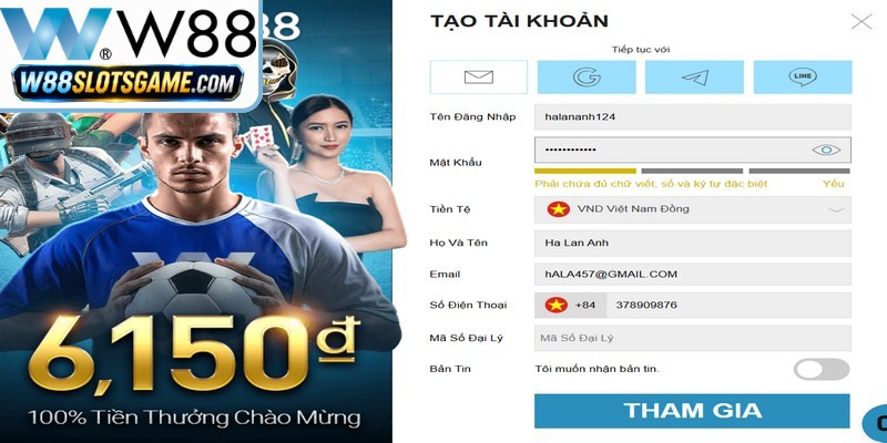 Đăng Ký W88 - Hướng Dẫn Thiết Lập Acc Thành Công 100%