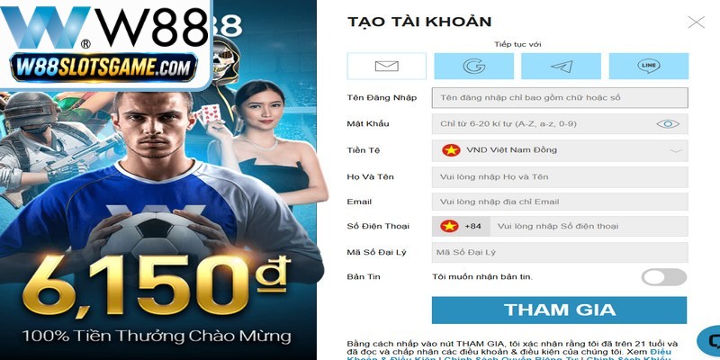 Đăng Ký W88 - Hướng Dẫn Thiết Lập Acc Thành Công 100%