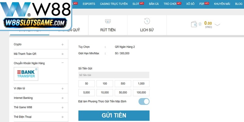 Nạp Tiền W88 - Hướng Dẫn Từng Bước Giao Dịch An Toàn Nhất Nạp Tiền W88 - Hướng Dẫn Từng Bước Giao Dịch An Toàn Nhất